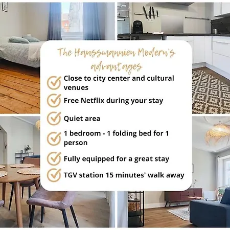 L'haussmannien Moderne - Centre-ville - Elegant Apartment Mulhouse